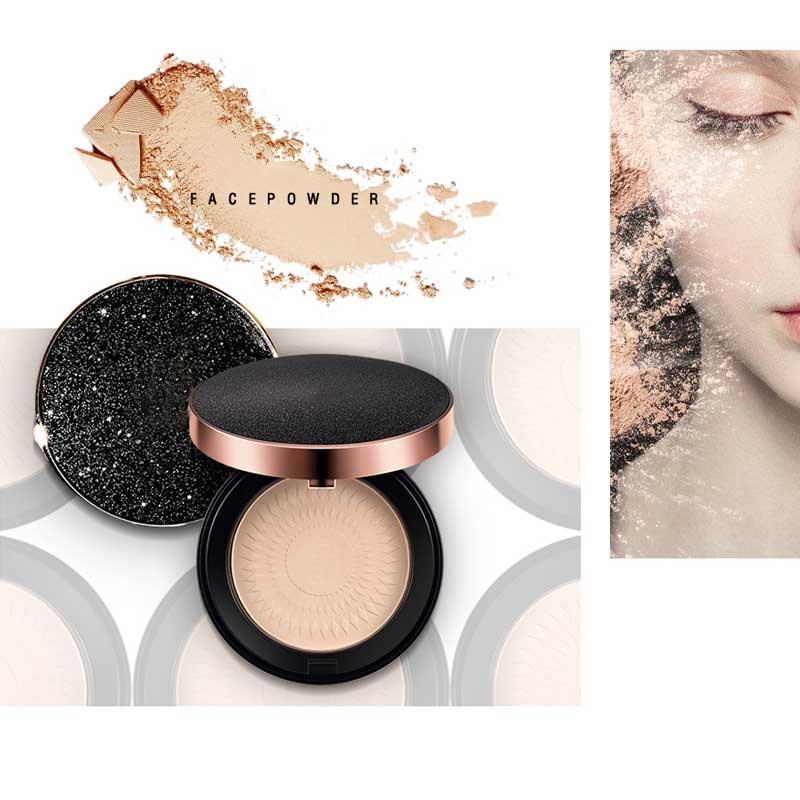 Polvere cosmetica cosmetica personalizzata in polvere pressata compatta